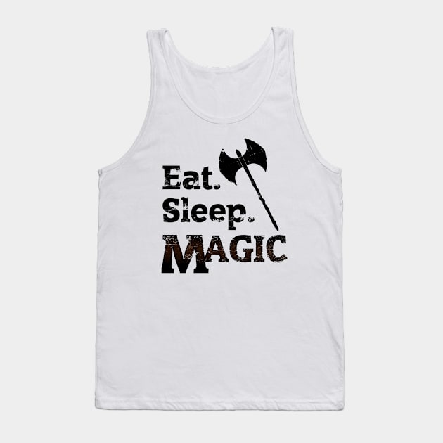 Eat Sleep Magic The Gathering Tank Top by Iron Grit Gaming